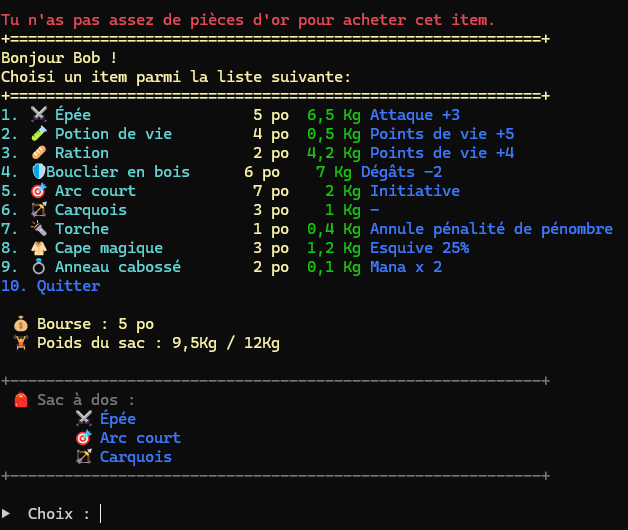 Inventaire