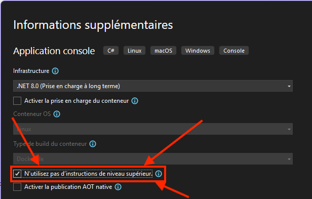 Création du projet