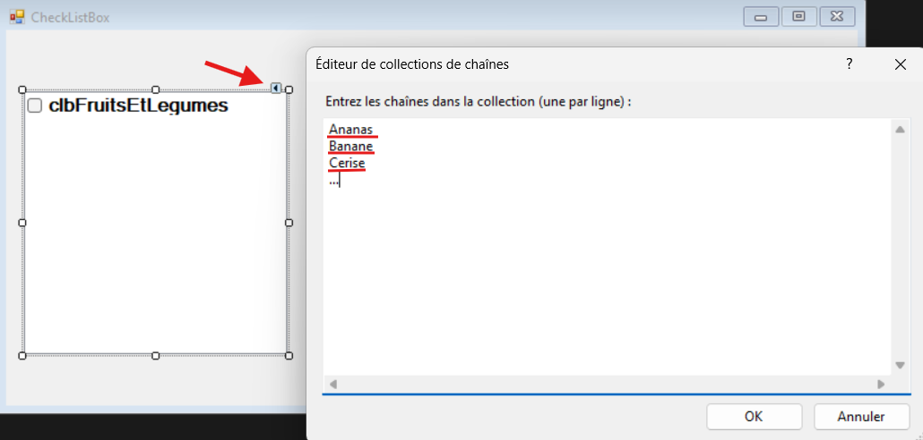 Configuration CheckListBox