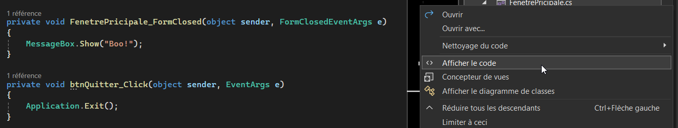 Emplacement de l'événements