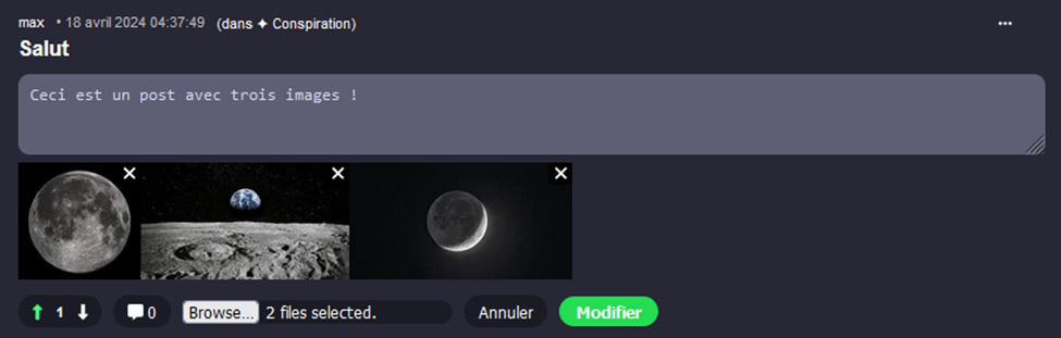 Ajout d'images