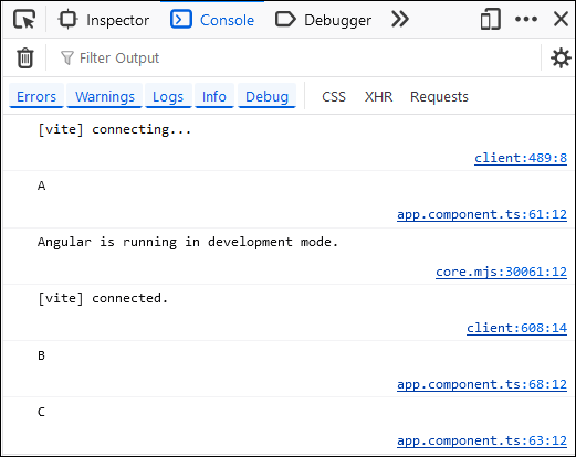 Exemple d&#39;appel d&#39;une fonction async