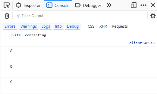 Exemple d'appel d'une fonction async