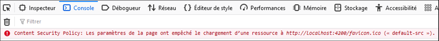 Blocage en raison d'une ressource externe