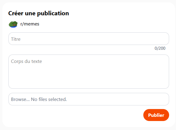 Publication avec images