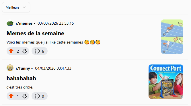 Publication avec images