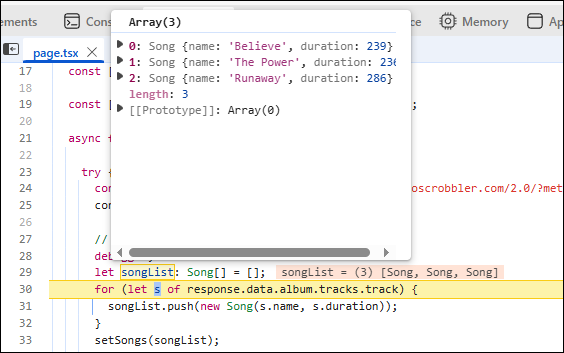 Débogage avec Microsoft Edge