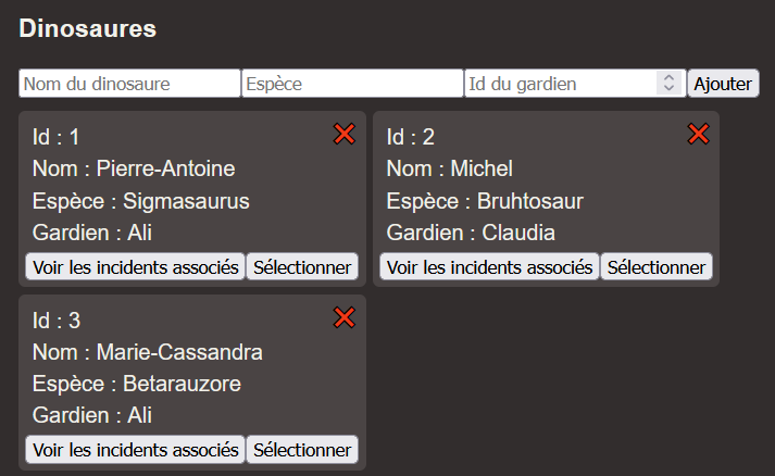 Liste de dinosaures