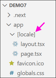 Route dynamique pour la locale