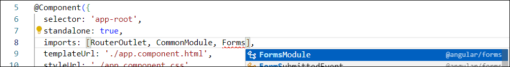 Module FormsModule