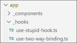 Dossier pour les hooks