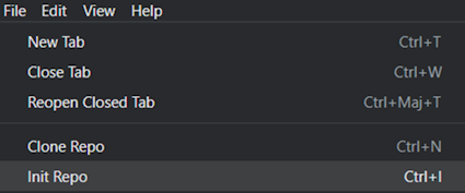 Initialiser le repository