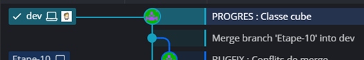 Commit sur dev