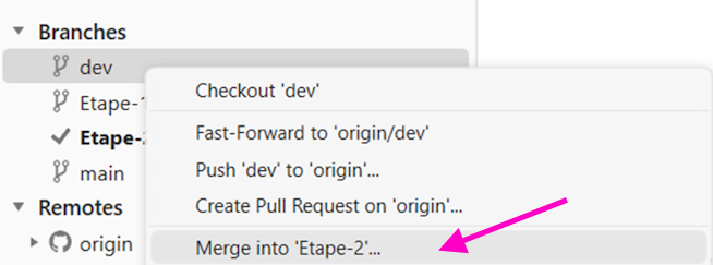 Merge dev dans Etape-2