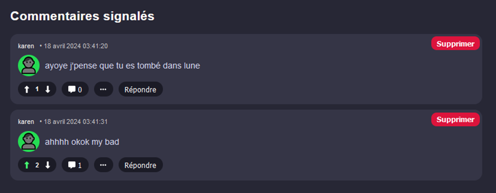 Signalement