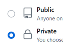 Nouveau repository privé