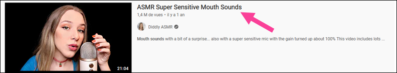 Exemple de vidéo YouTube
