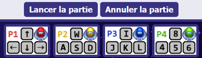 Contrôles du jeu