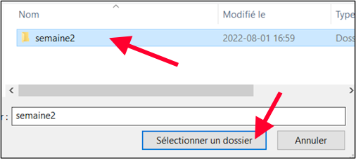 Ouvrir un projet dans VS Code