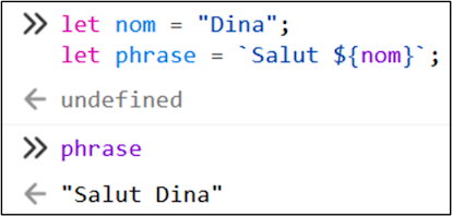 Template string