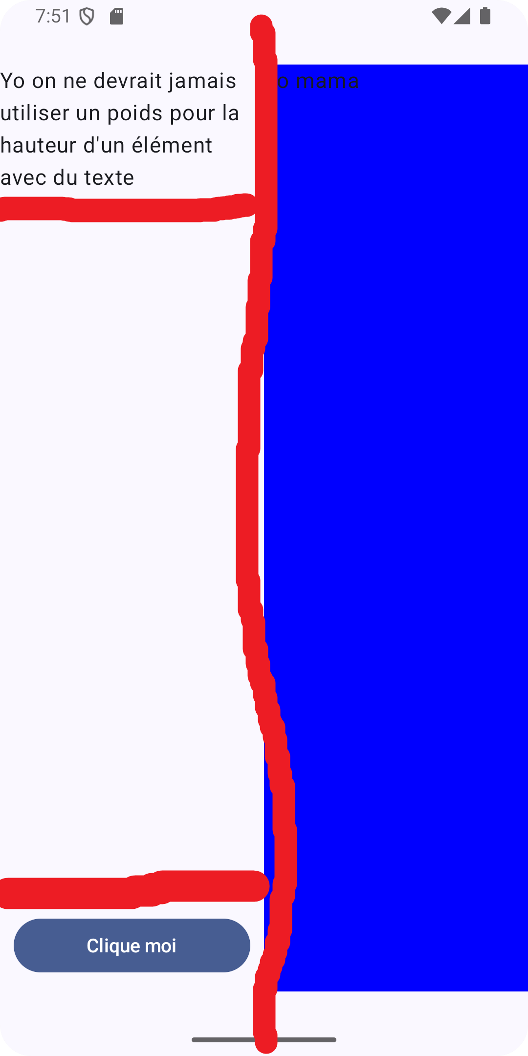 Découpe horizontale