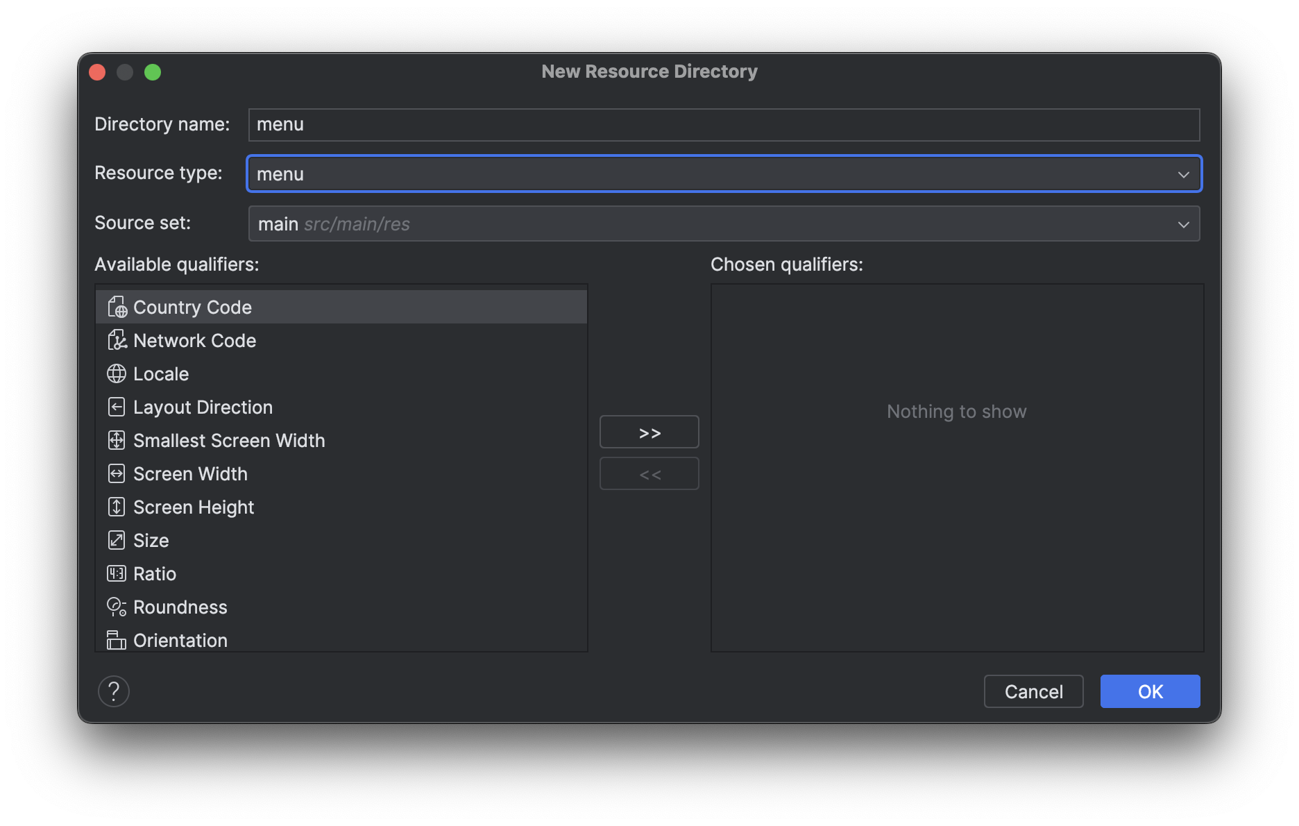 Resource menu 2