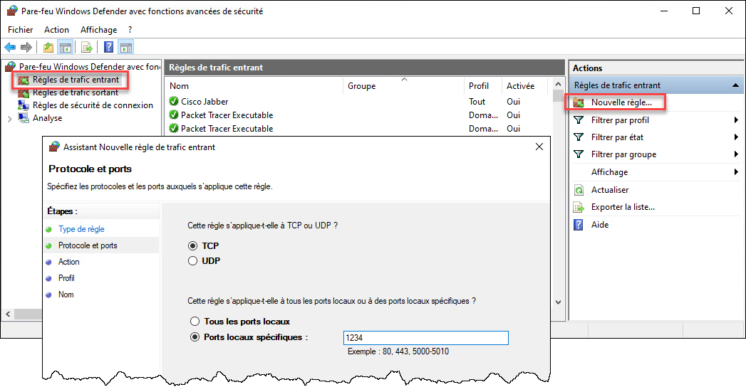 Pare-feu Windows Defender