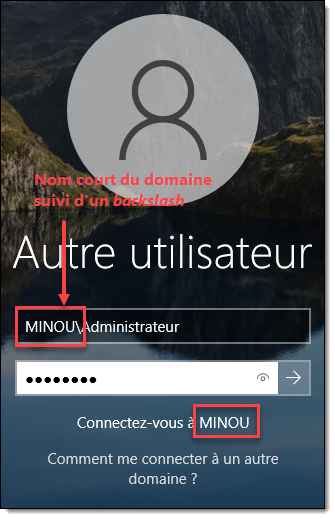 login domaine