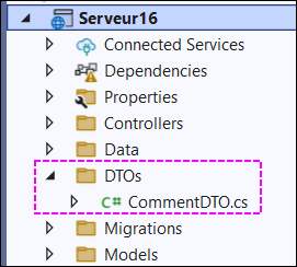 Classe Data transfer object