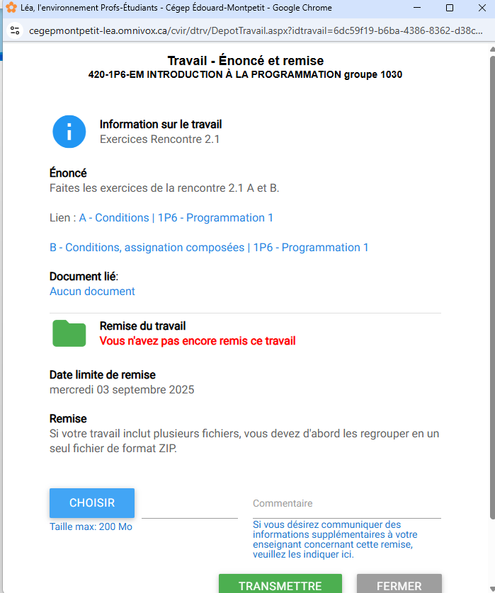 Remise LÉA.